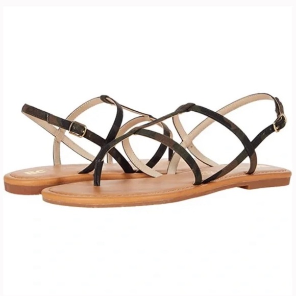 New BC Born in California Super Woman Camo Sandals - Picture 1 of 9
